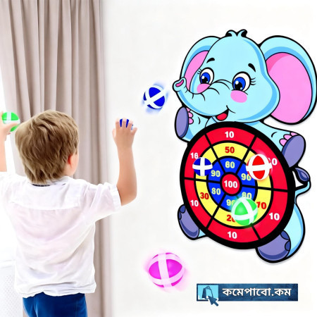 Dart Board Sticky Ball Childrens Game Set